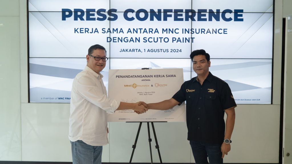 Penandatanganan Kerja Sama antara MNC Insurance bersama Scuto Paint